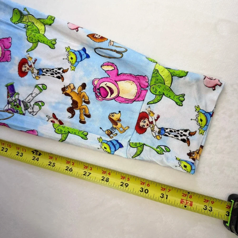 Little Snuggles Toy Story Pajama Pants Women XL Blue Bamboo Jogger Lounge Disney